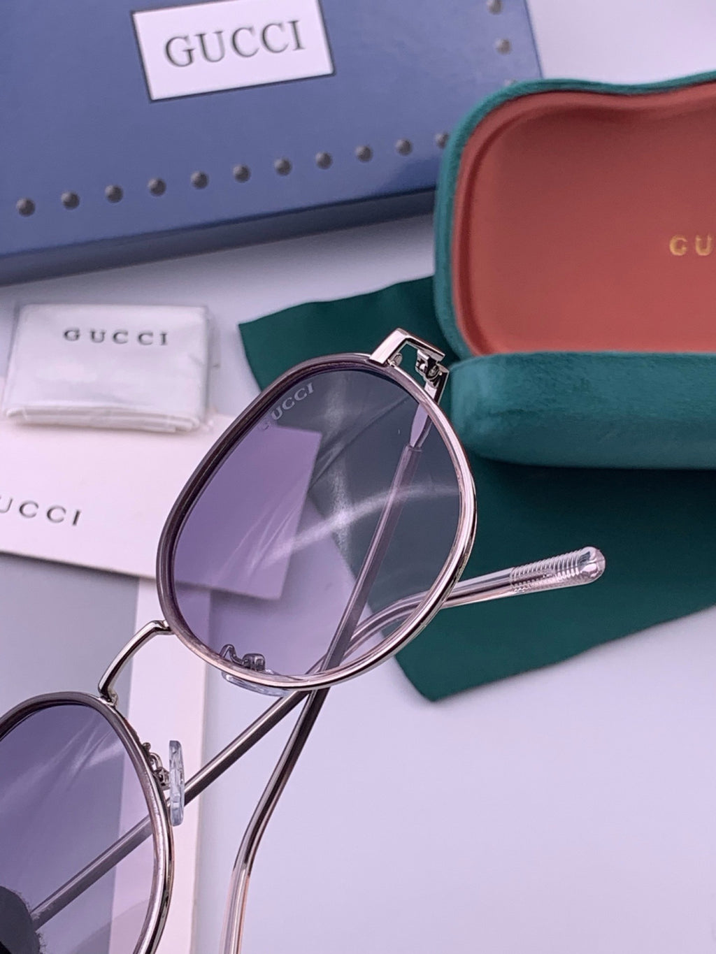 Gucci G3825 Polarized Square Brown Lens Sunglasses for Women - 464892 - detail image 4