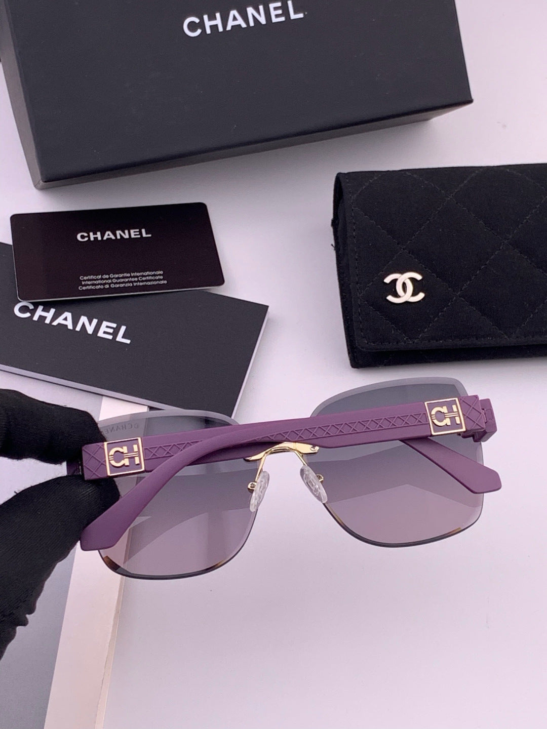 Chanel CH4550 Fashion Gold Lens Sunglasses for Men & Women - 465109 - detail image 5
