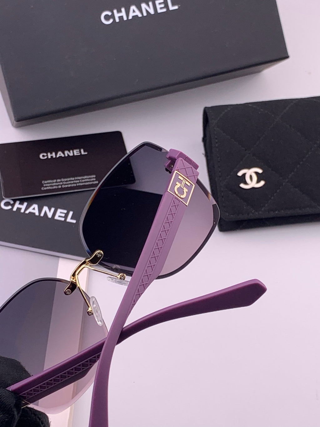 Chanel CH4550 Fashion Gold Lens Sunglasses for Men & Women - 465109 - detail image 3