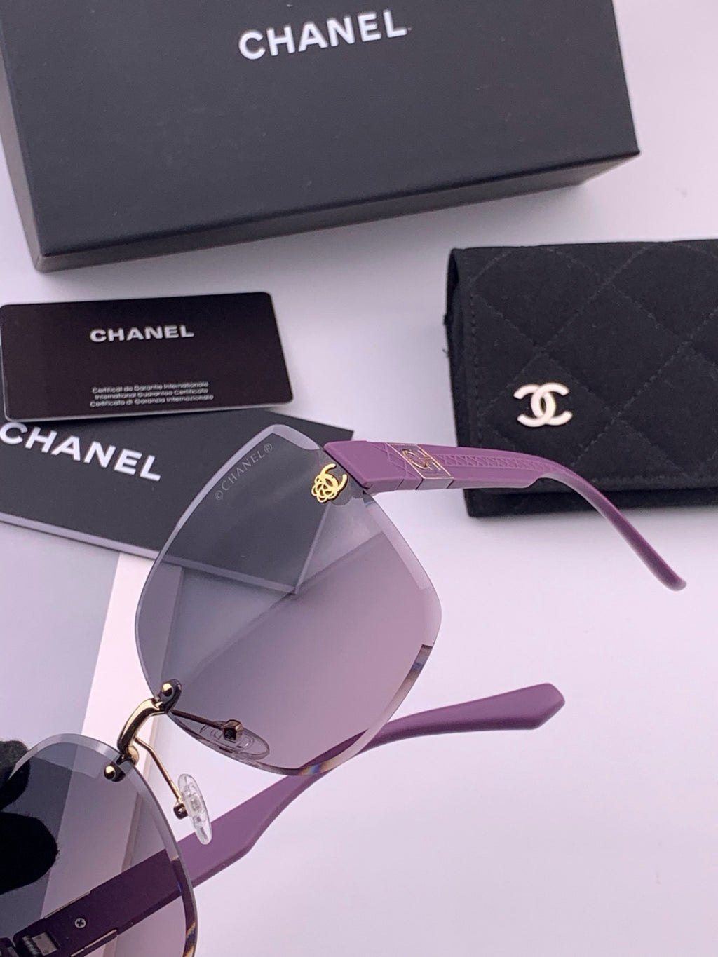 Chanel CH4550 Fashion Gold Lens Sunglasses for Men & Women - 465109 - detail image 4