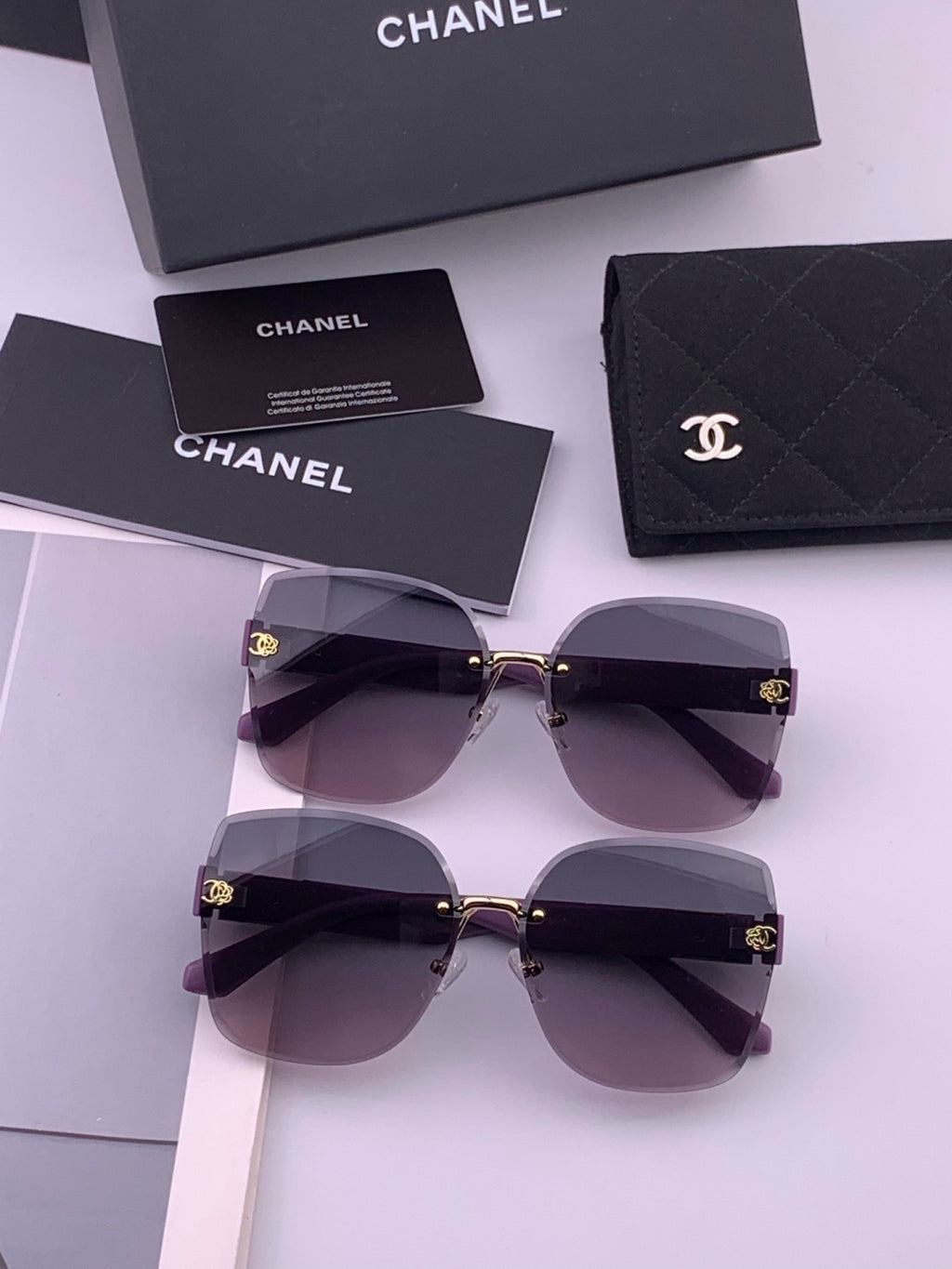 Chanel CH4550 Fashion Gold Lens Sunglasses for Men & Women - 465109 - detail image 7