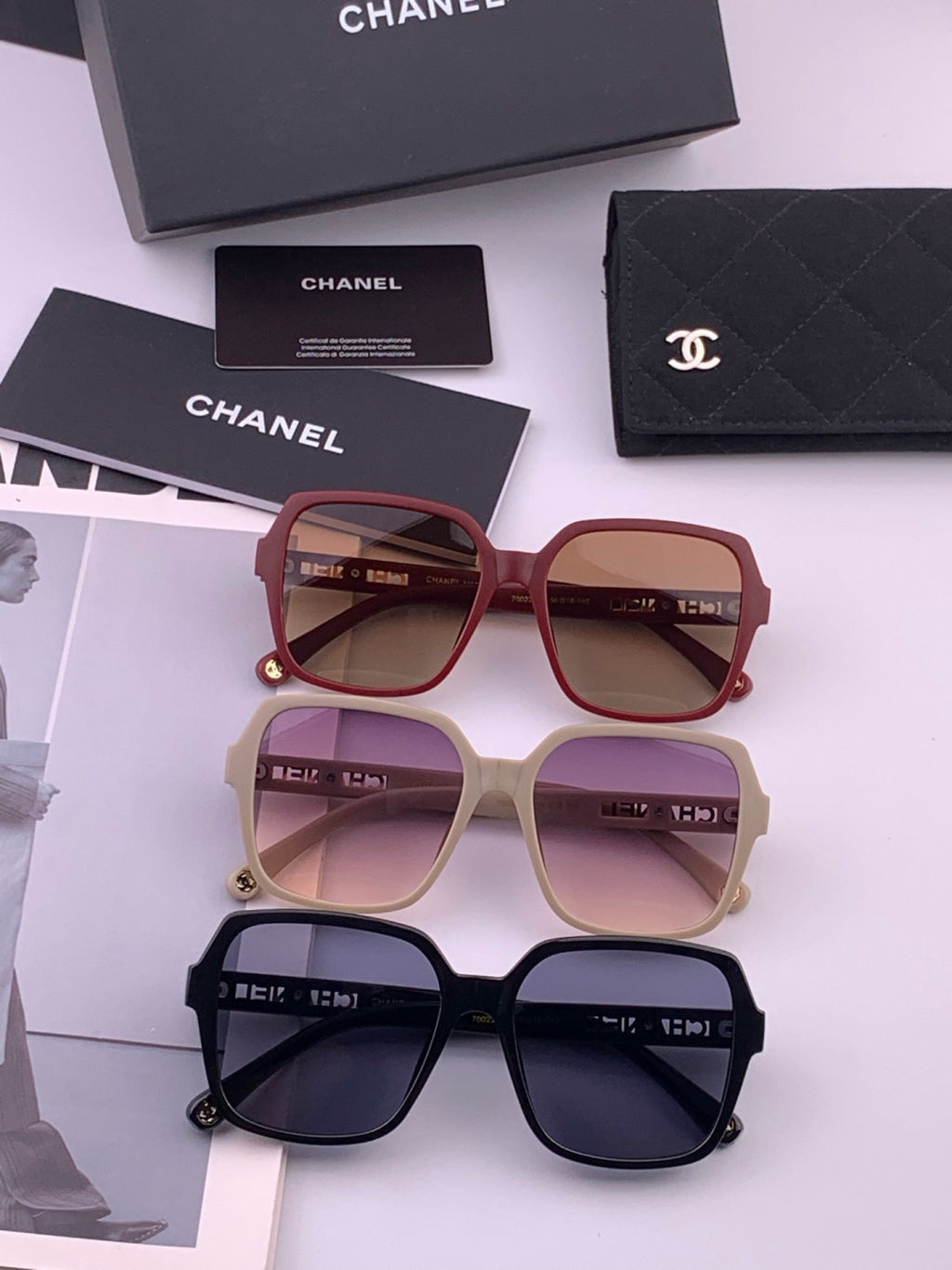 Chanel CH27002 Fashion Black Lens Sunglasses for Men & Women - 465111 - detail image 8
