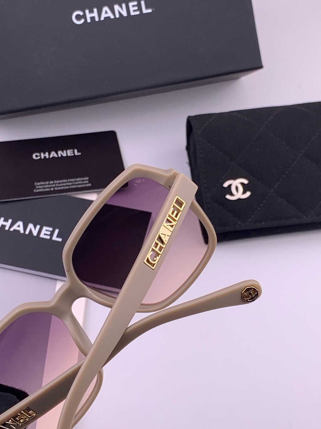 Chanel CH27002 Fashion Purple Lens Sunglasses for Men & Women - 465110 - detail image 6
