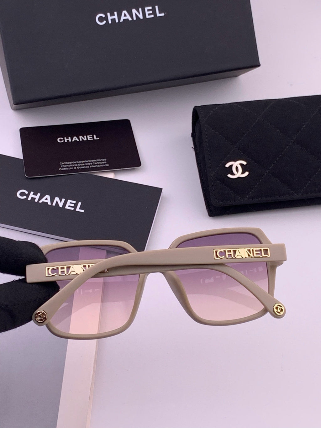 Chanel CH27002 Fashion Purple Lens Sunglasses for Men & Women - 465110 - detail image 5