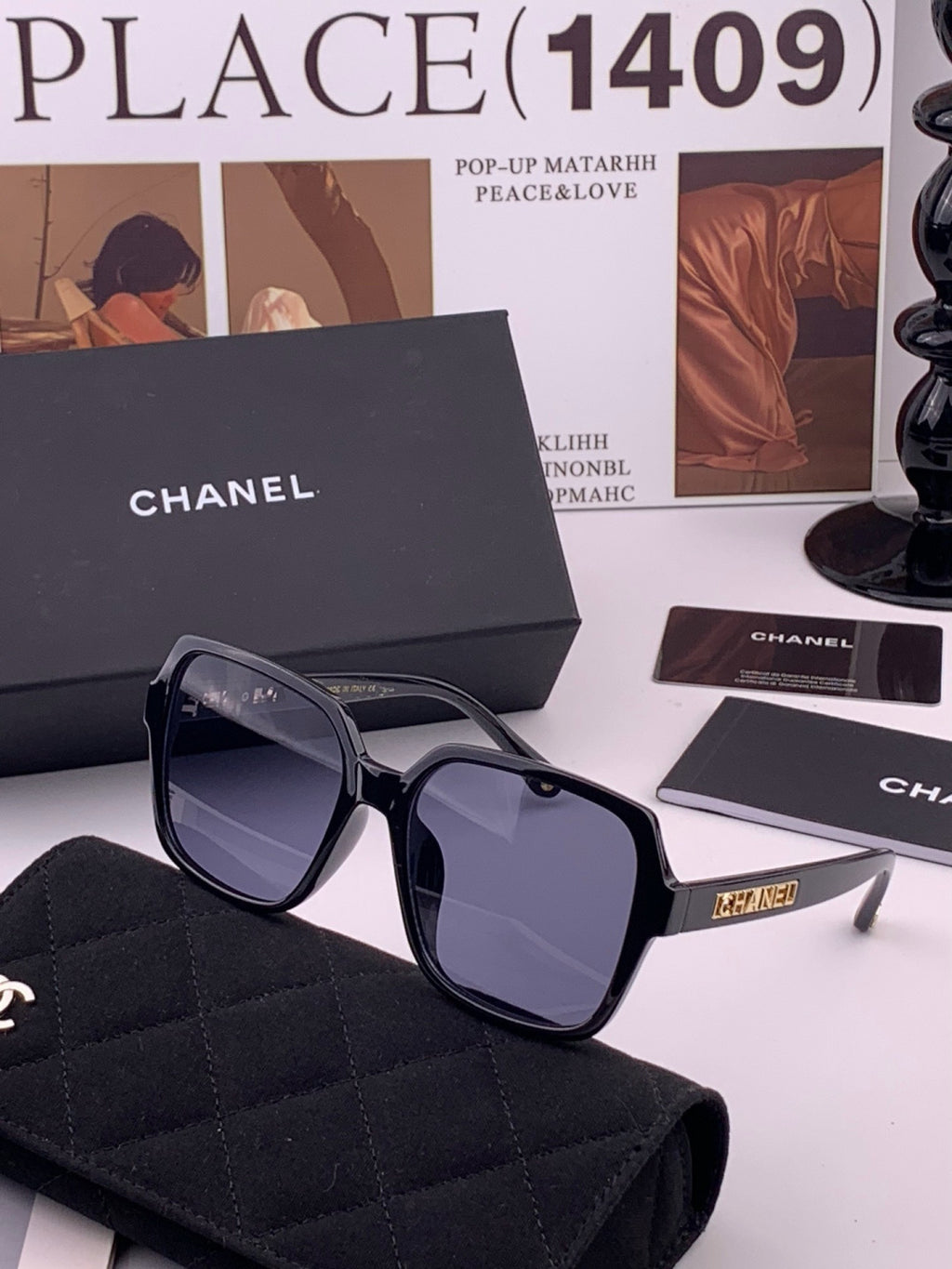 Chanel CH27002 Fashion Black Lens Sunglasses for Men & Women - 465111 - detail image 2