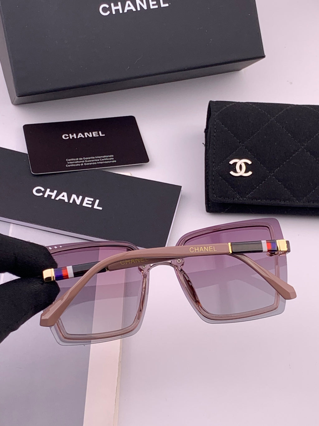 Chanel CH026 Square Brown Lens Sunglasses for Men & Women - 465113 - detail image 3