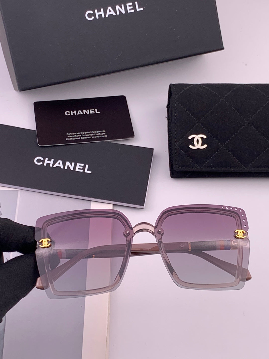 Chanel CH026 Square Brown Lens Sunglasses for Men & Women - 465113