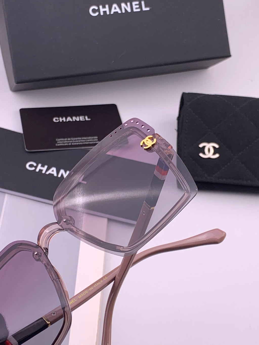 Chanel CH026 Square Brown Lens Sunglasses for Men & Women - 465113 - detail image 5