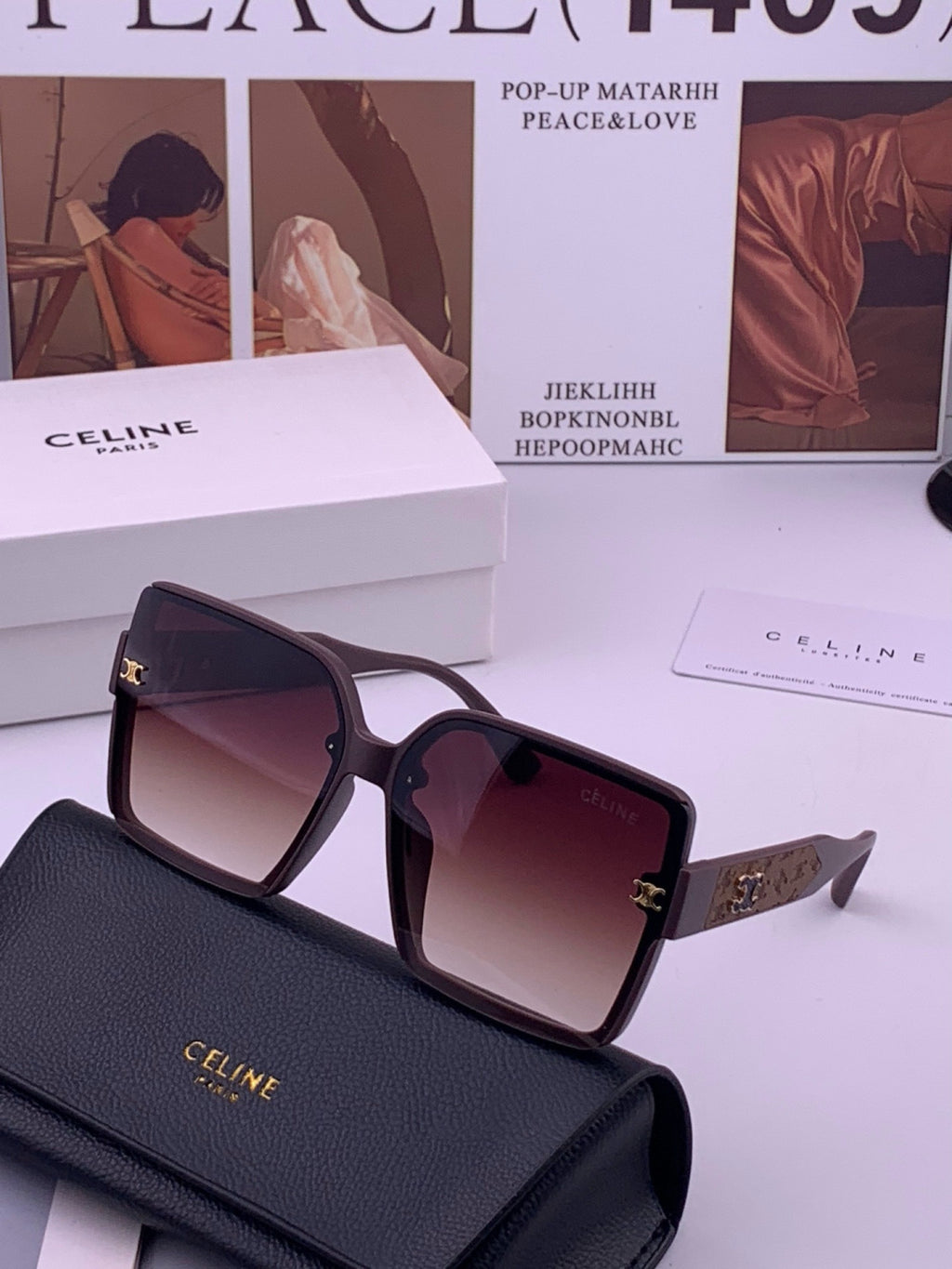 Chanel CH026 Square Brown Lens Sunglasses for Men & Women - 465114 - detail image 2