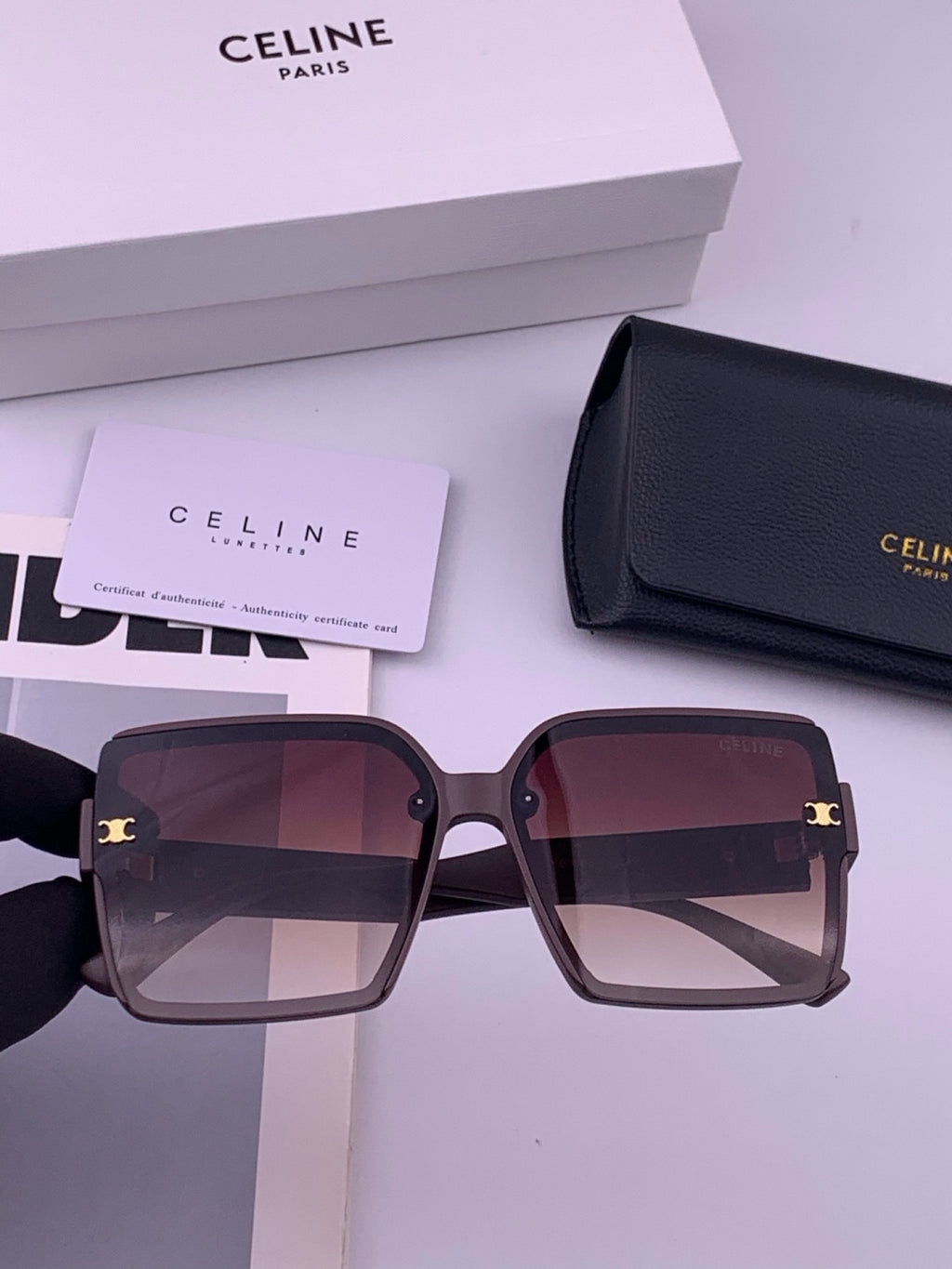 Chanel CH026 Square Brown Lens Sunglasses for Men & Women - 465114 - detail image 4