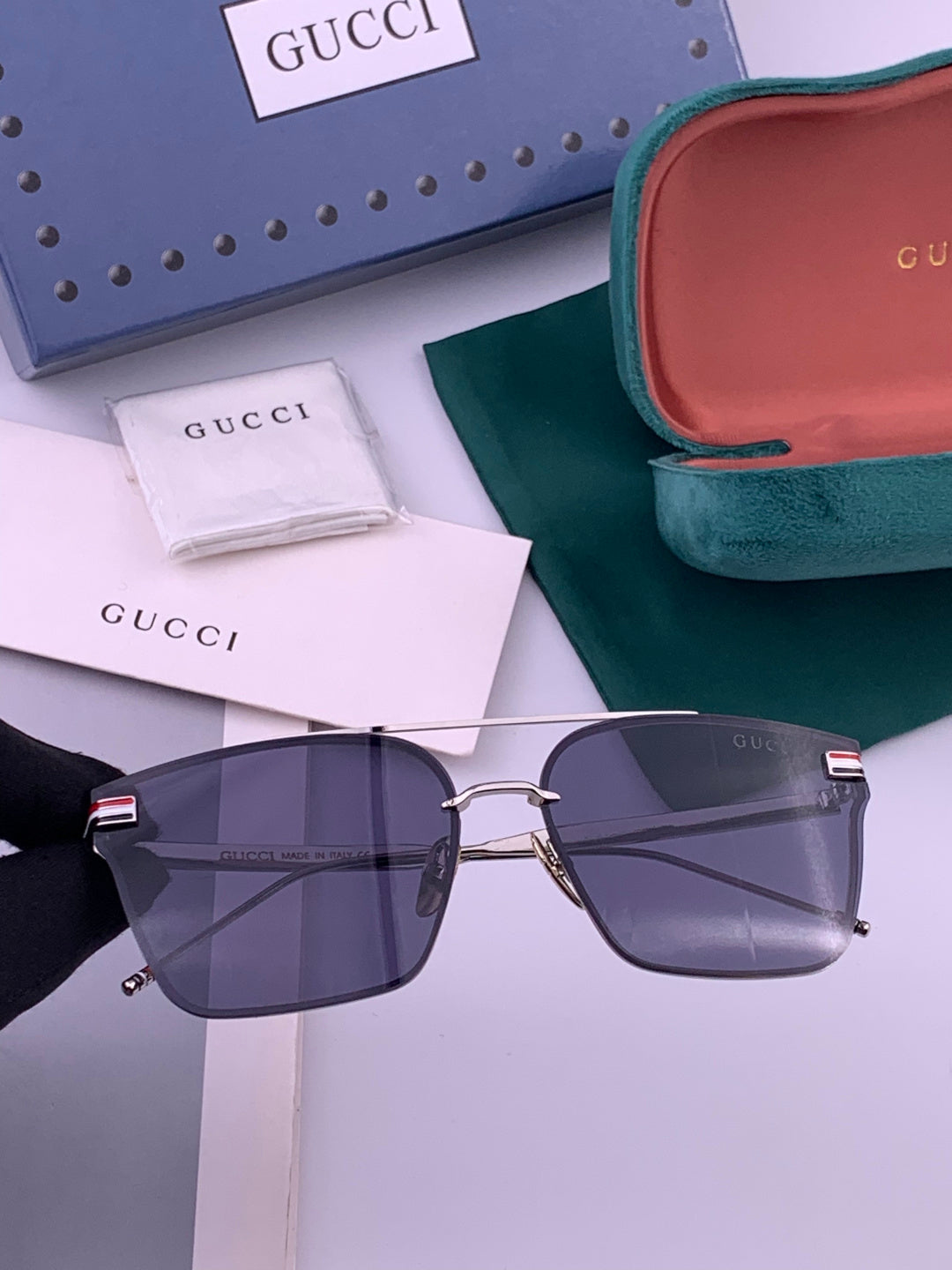 Gucci G152 Polarized Aviator Gold Lens Sunglasses for Men & Women - 464897