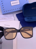 Gucci G3779 Square Brown Lens Sunglasses for Men & Women