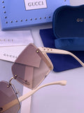 Gucci G3365 Square Brown Lens Sunglasses for Men & Women