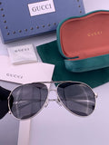 Gucci G3081 Polarized Aviator Black Lens Sunglasses for Men & Women