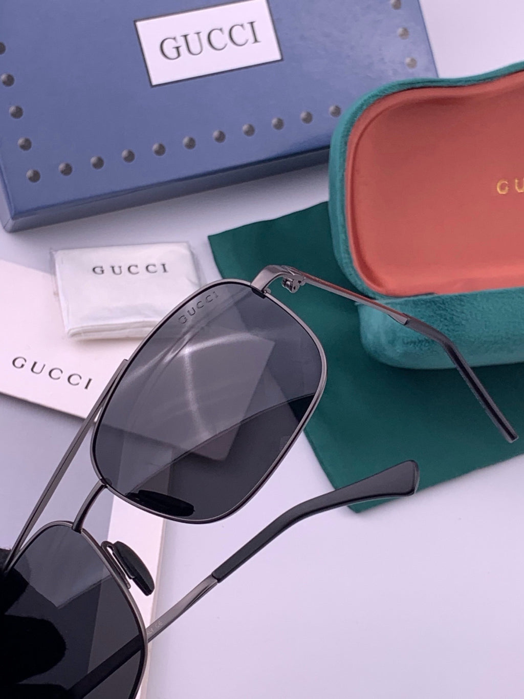 Gucci G080666 Polarized Aviator Gold Lens Sunglasses for Men & Women - 464905 - detail image 3