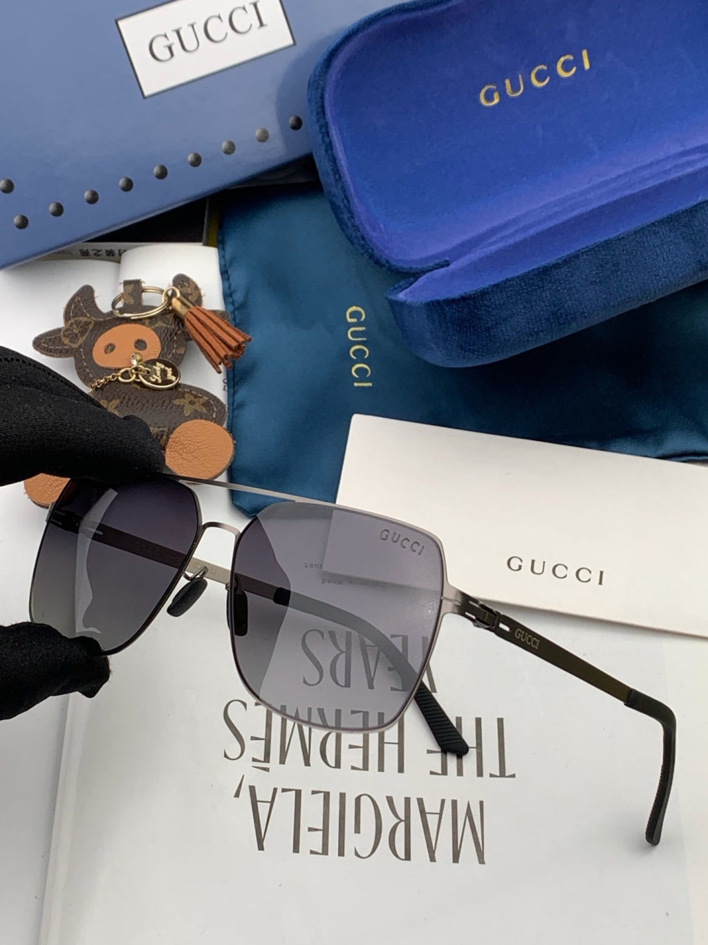 Gucci G3730 Fashion Blue Lens Sunglasses for Men & Women - 464872 - detail image 6