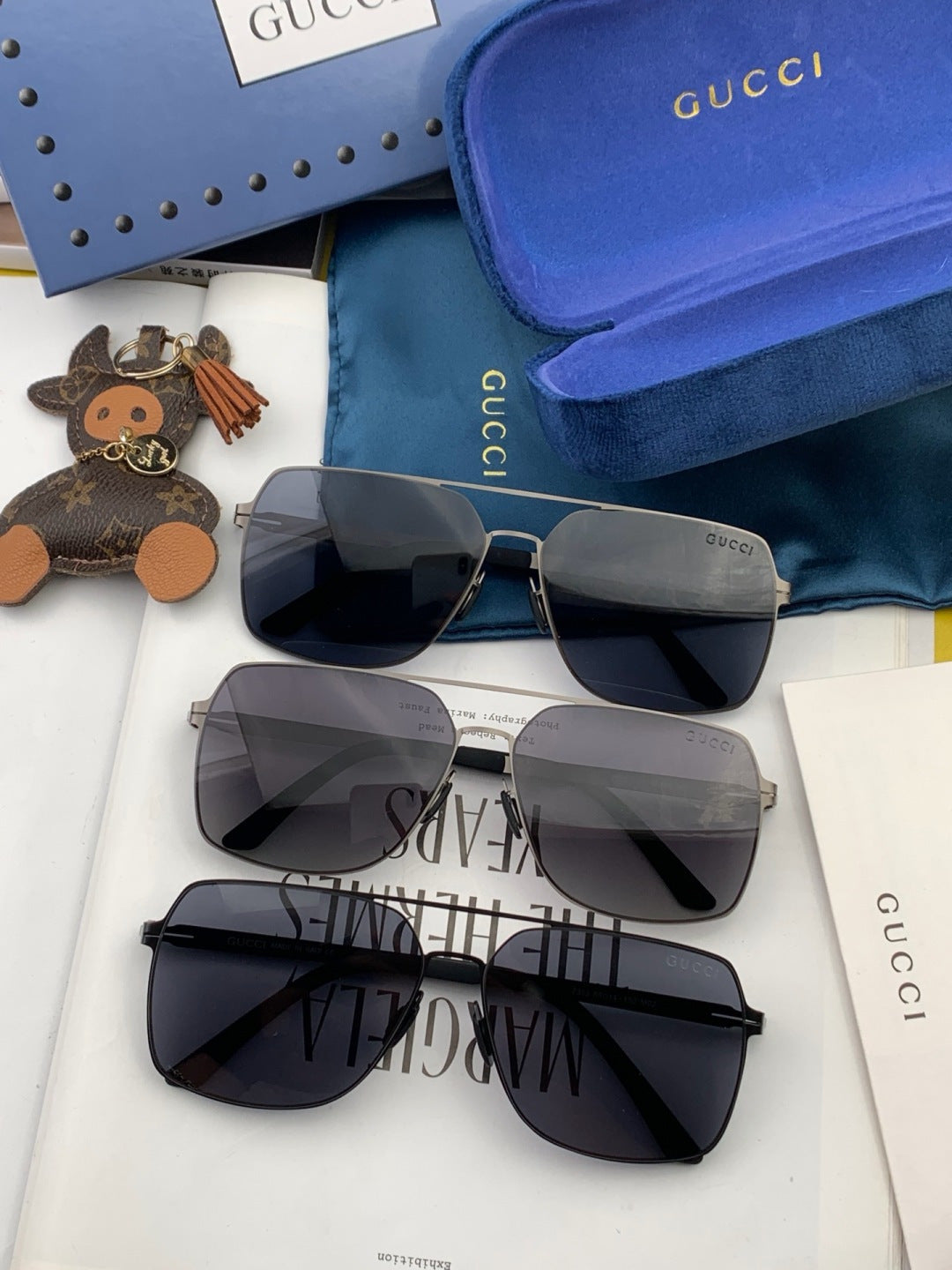 Gucci G3730 Fashion Blue Lens Sunglasses for Men & Women - 464872 - detail image 7