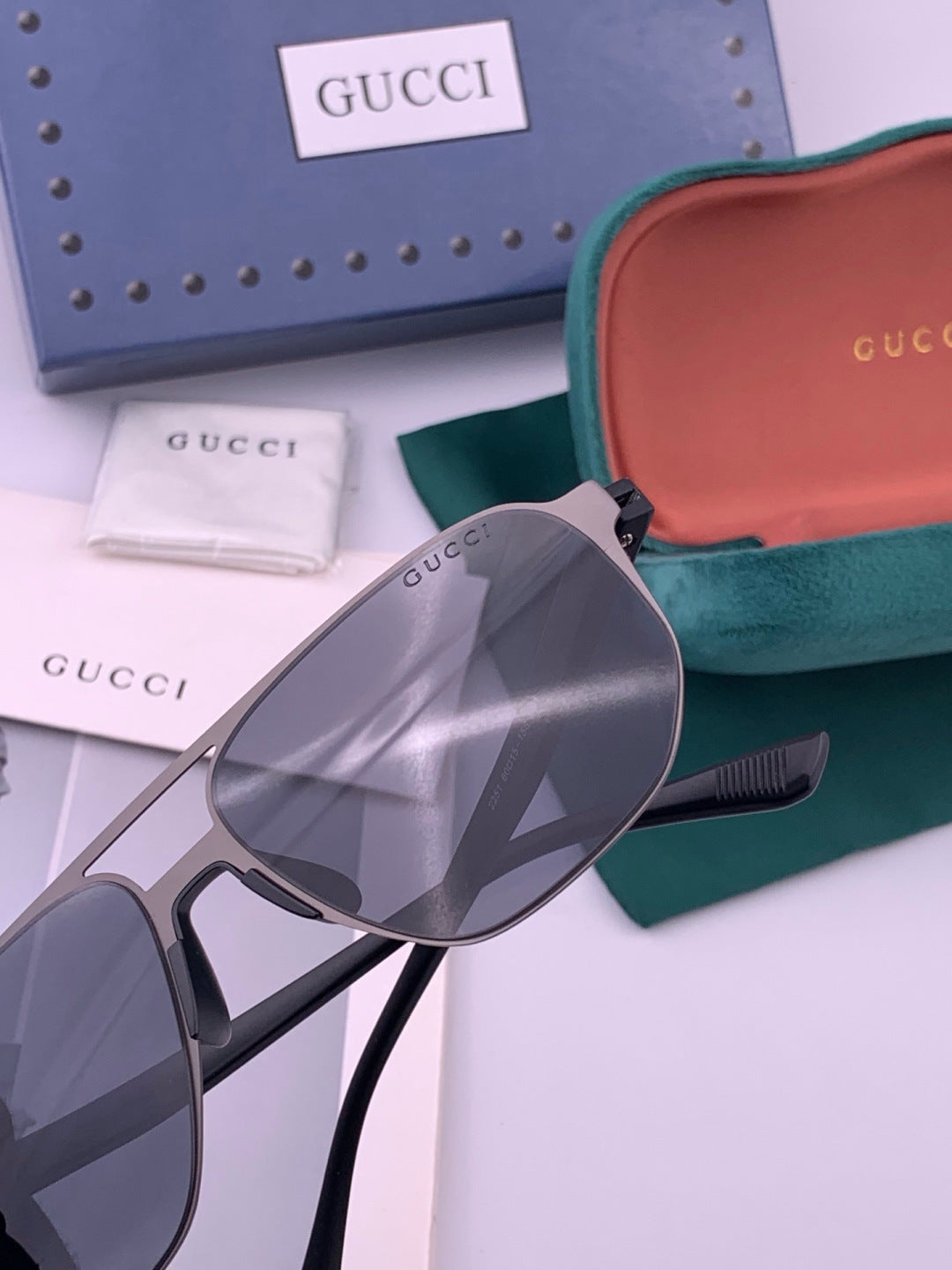 Gucci G2807 Polarized Aviator Brown Lens Sunglasses for Men - 464876 - detail image 6