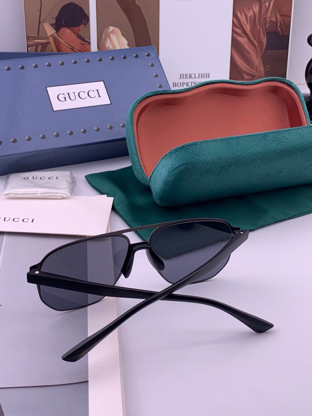 Gucci G2807 Polarized Aviator Brown Lens Sunglasses for Men - 464876 - detail image 7