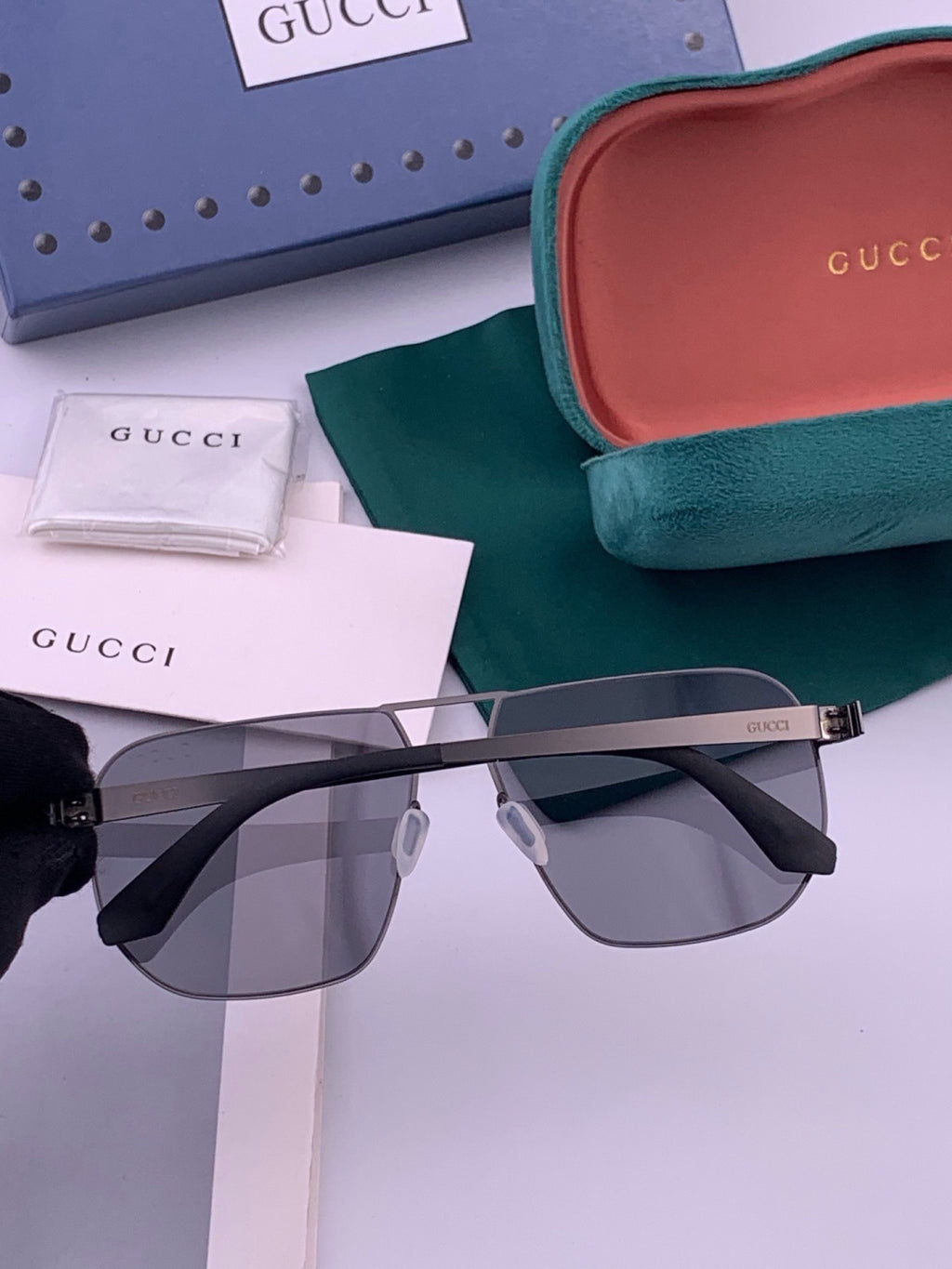 Gucci G2504 Fashion Black Lens Sunglasses for Men & Women - 464878 - detail image 7