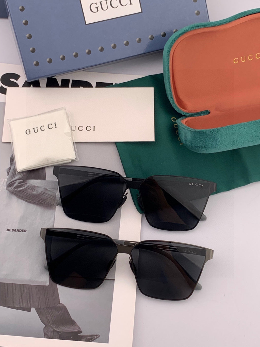 Gucci G9225 Polarized Aviator Gold Lens Sunglasses for Men - 464883 - detail image 7