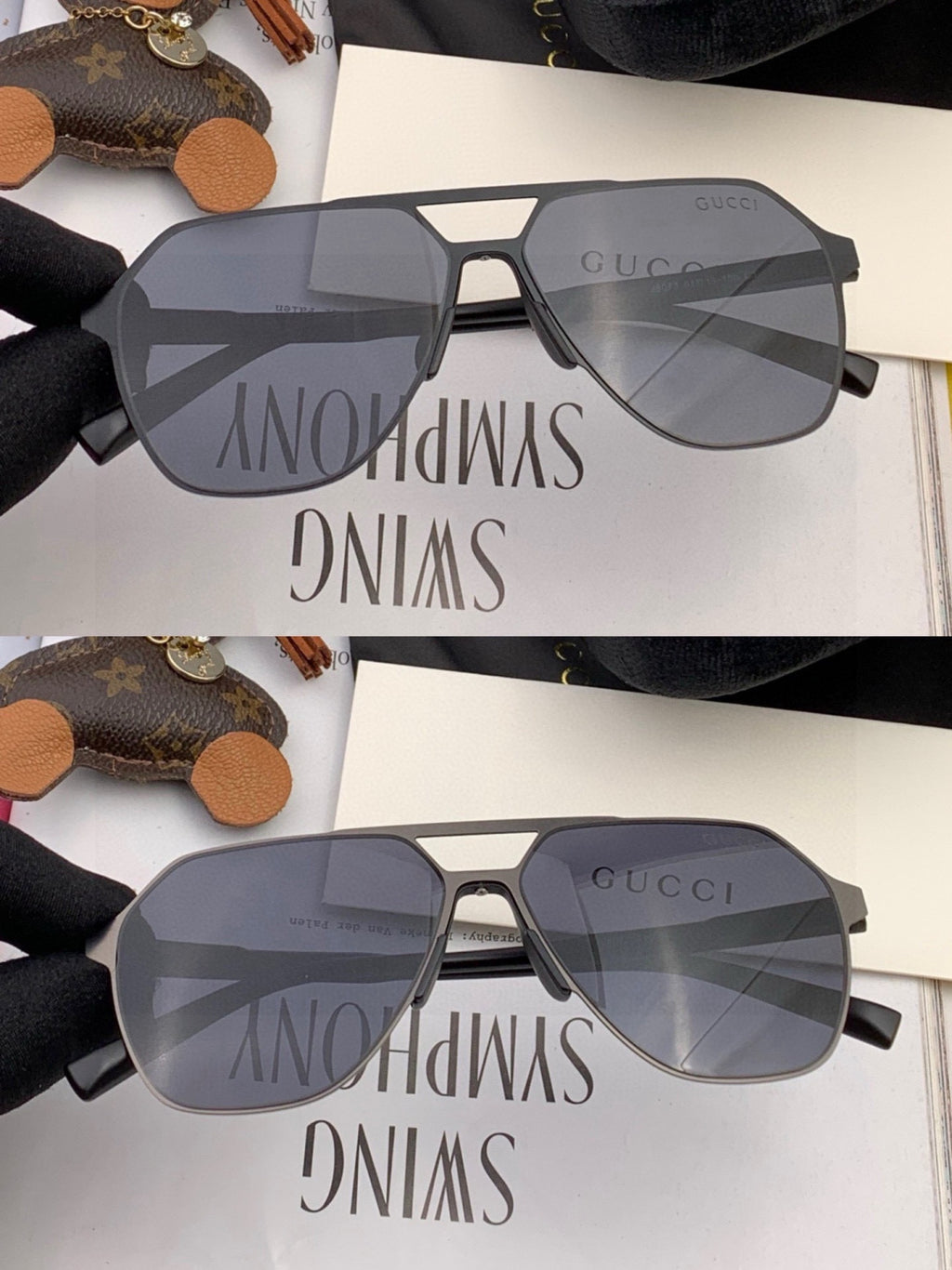 Gucci G3807 Polarized Aviator Brown Lens Sunglasses for Men - 464885 - detail image 7
