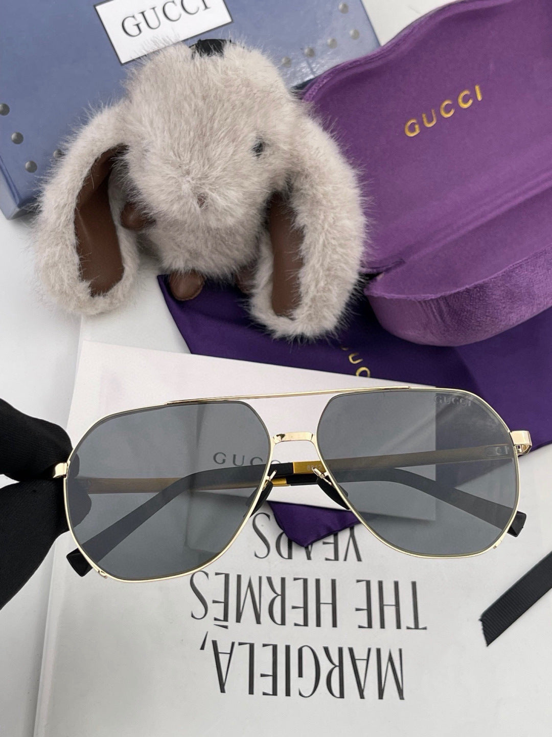 Gucci G2881 Polarized Aviator Gold Lens Sunglasses for Men - 464886 - detail image 2