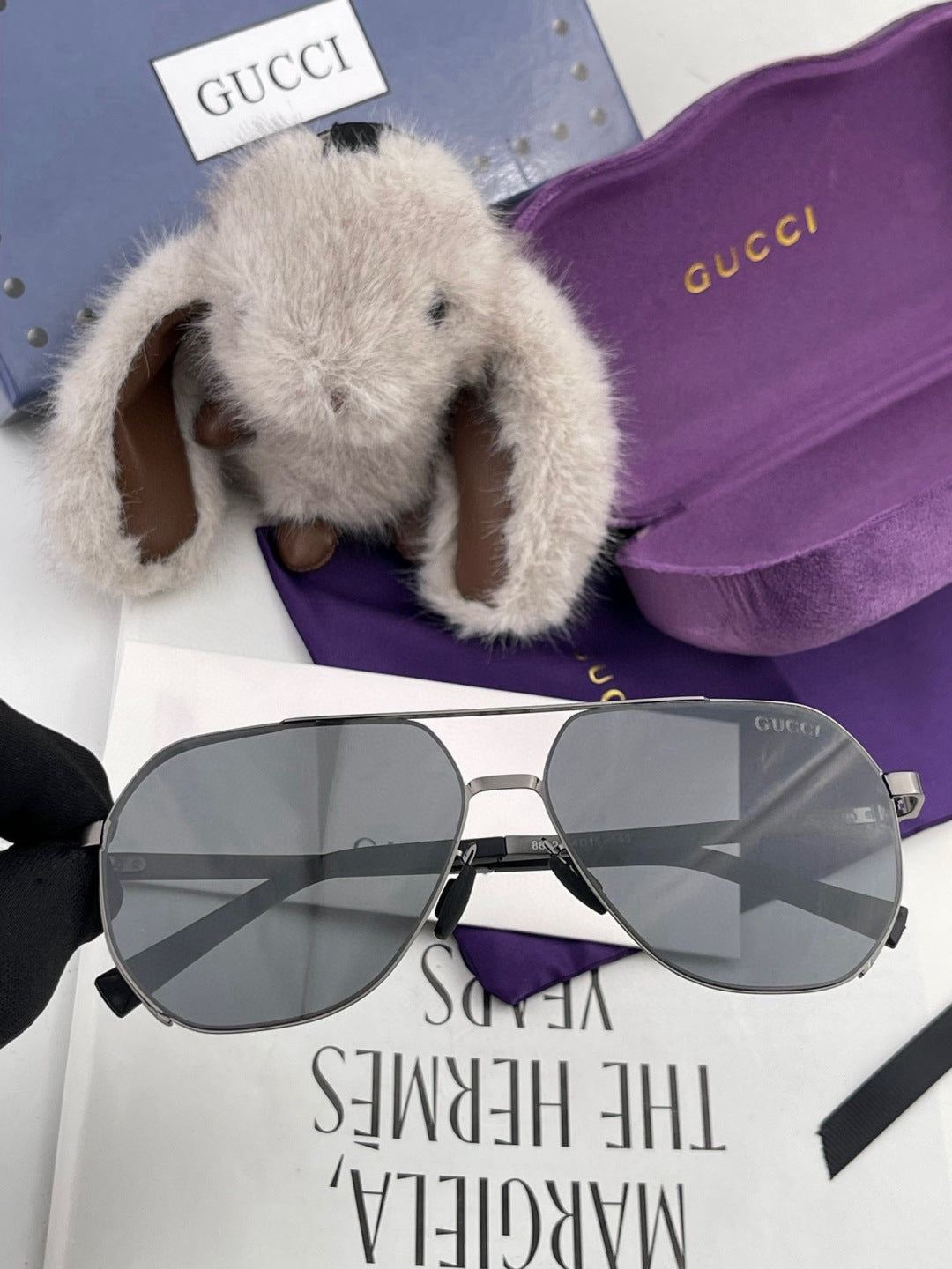Gucci G2881 Polarized Aviator Gold Lens Sunglasses for Men - 464886 - detail image 3
