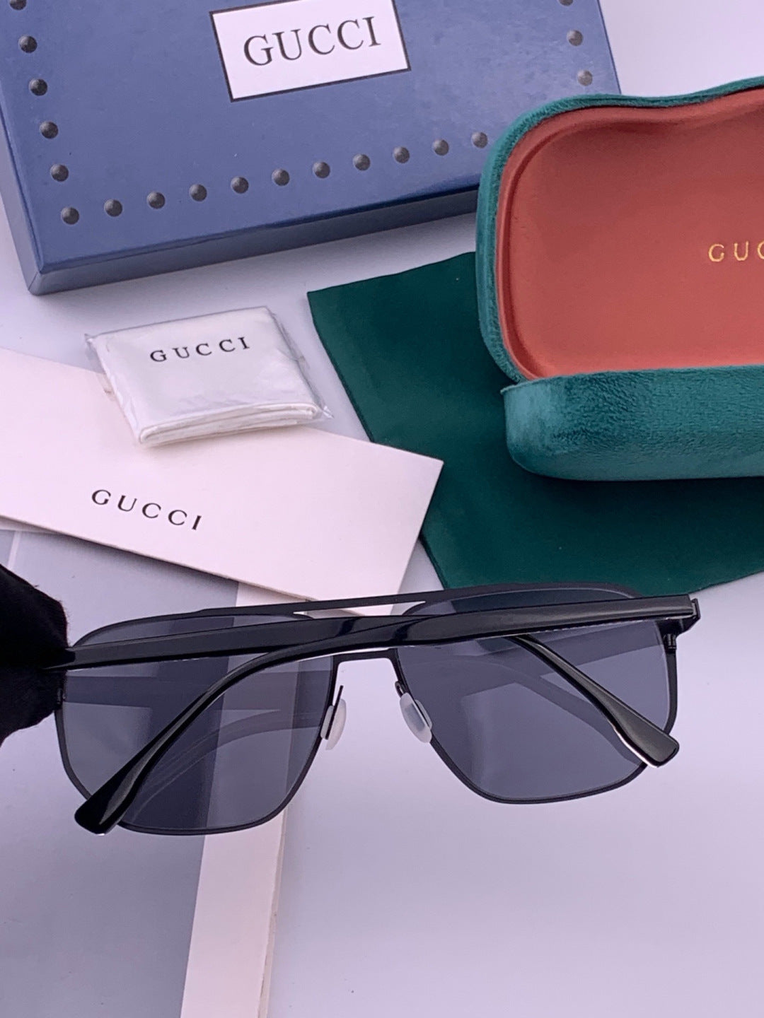 Gucci G3380 Polarized Aviator Gold Lens Sunglasses for Men - 464889 - detail image 5