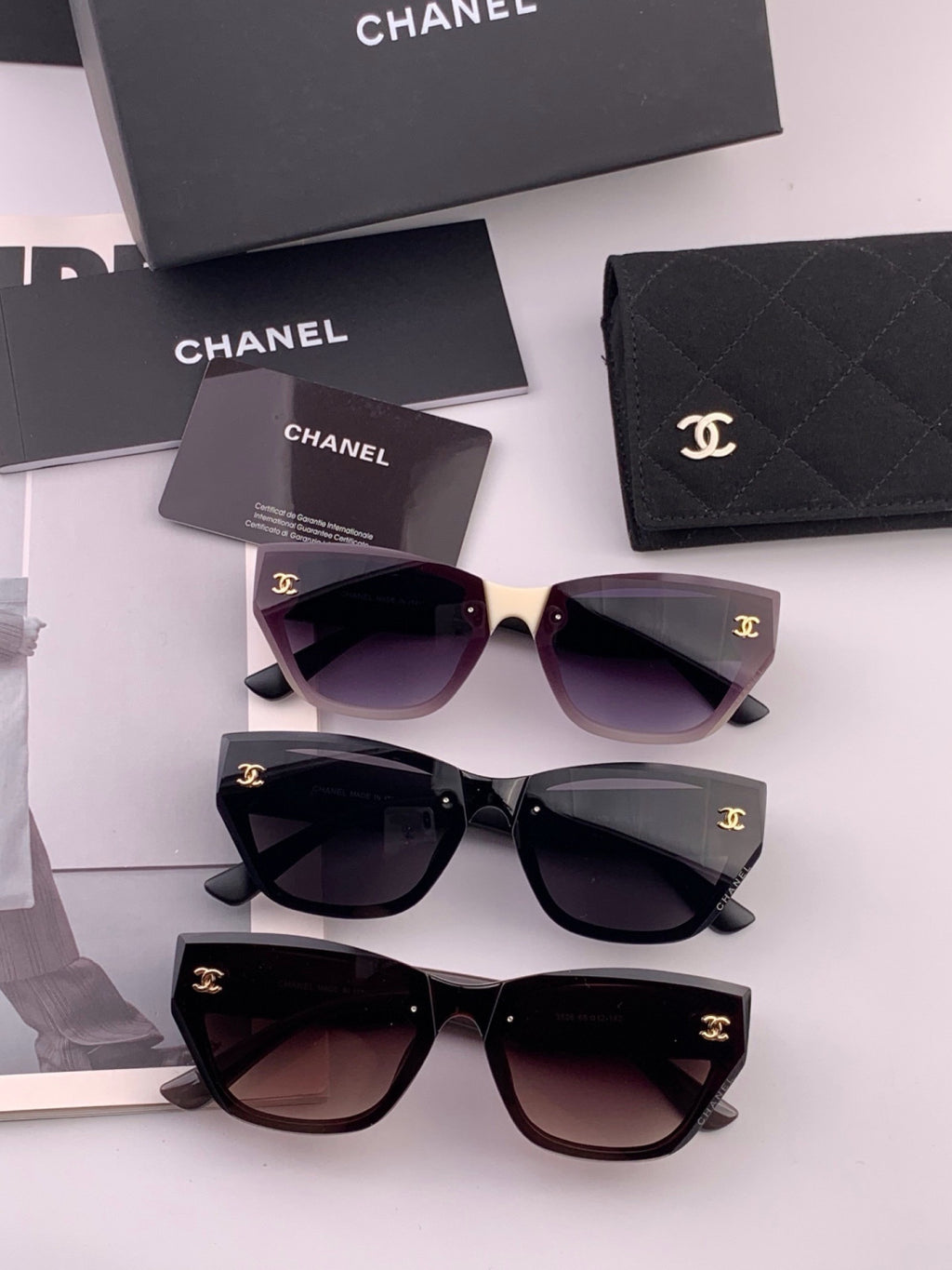 Chanel CH6530 Fashion Gold Lens Sunglasses for Men & Women - detail image 7