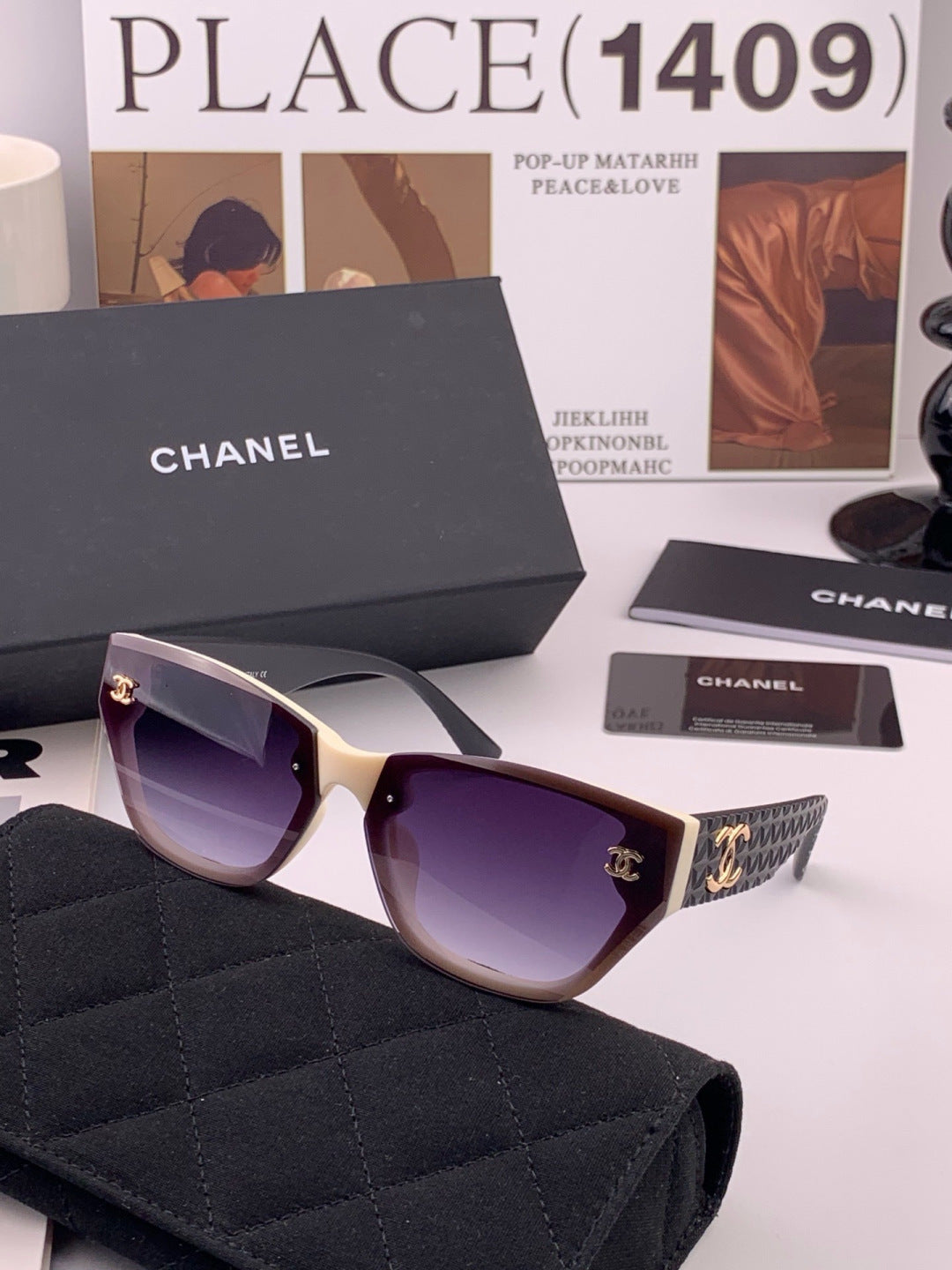 Chanel CH6530 Fashion Gold Lens Sunglasses for Men & Women - detail image 6
