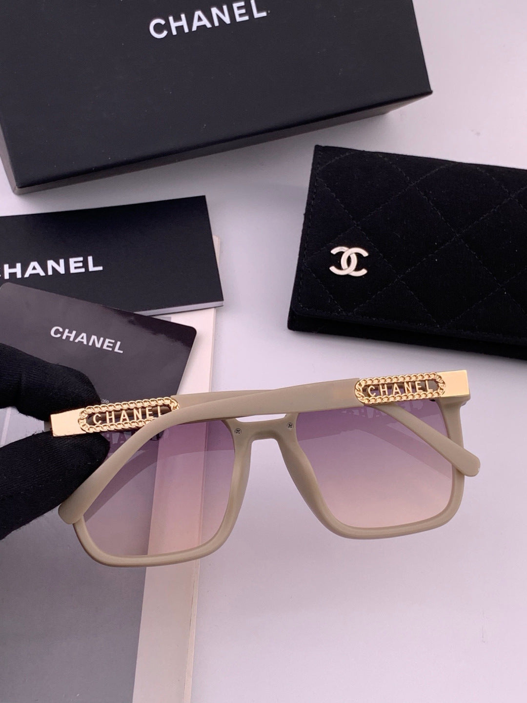 Chanel CH07003 Fashion Purple Lens Sunglasses for Men & Women - detail image 6