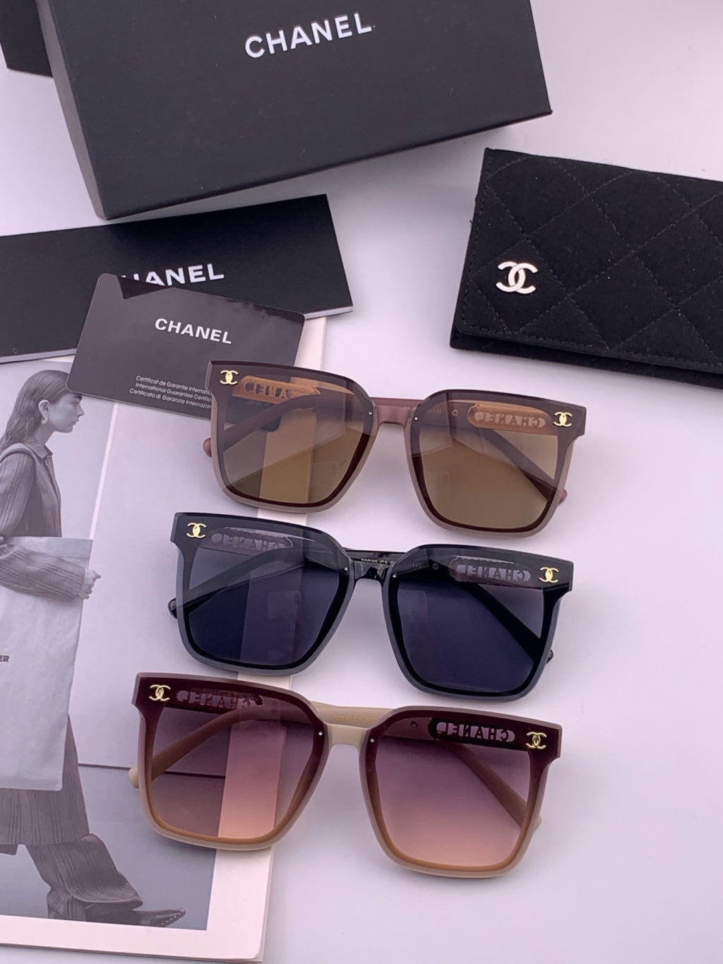 Chanel CH07003 Fashion Purple Lens Sunglasses for Men & Women - detail image 8