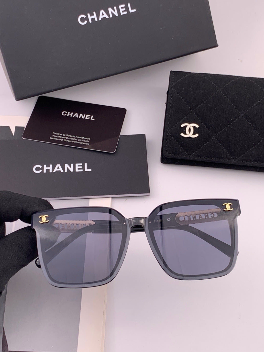 Chanel CH07003 Fashion Black Lens Sunglasses for Men & Women