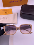 Louis Vuitton L77004 Oversized Purple Lens Sunglasses for Men & Women - 493214