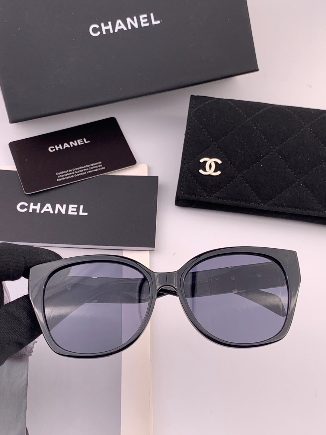 Chanel CH47004 Oversized Black Lens Sunglasses for Men & Women