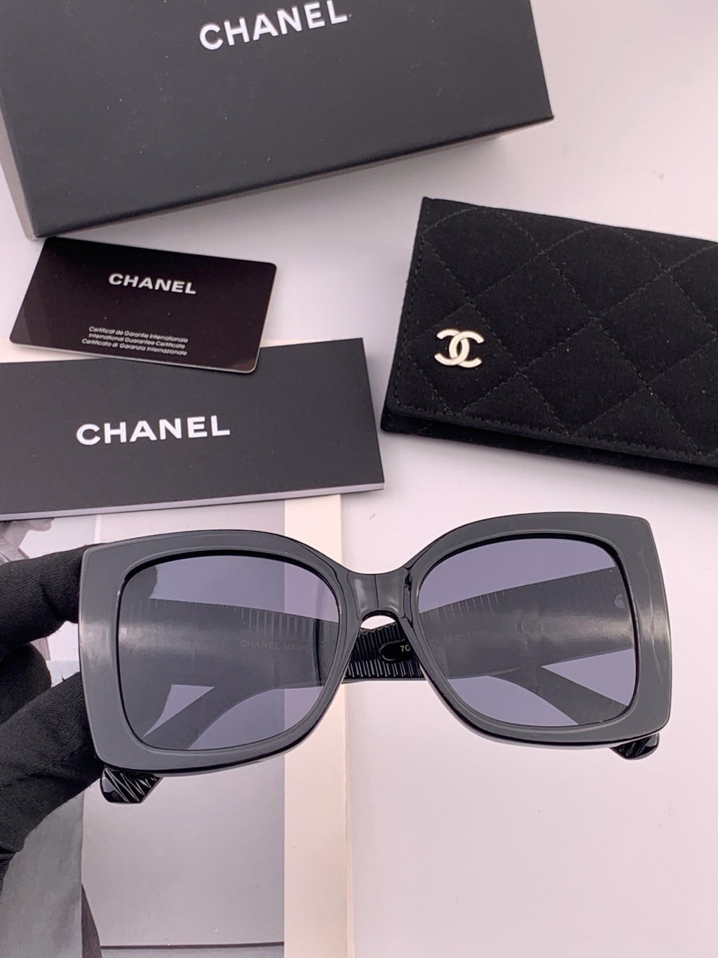 Chanel CH17005 Oversized Black Lens Sunglasses for Men & Women