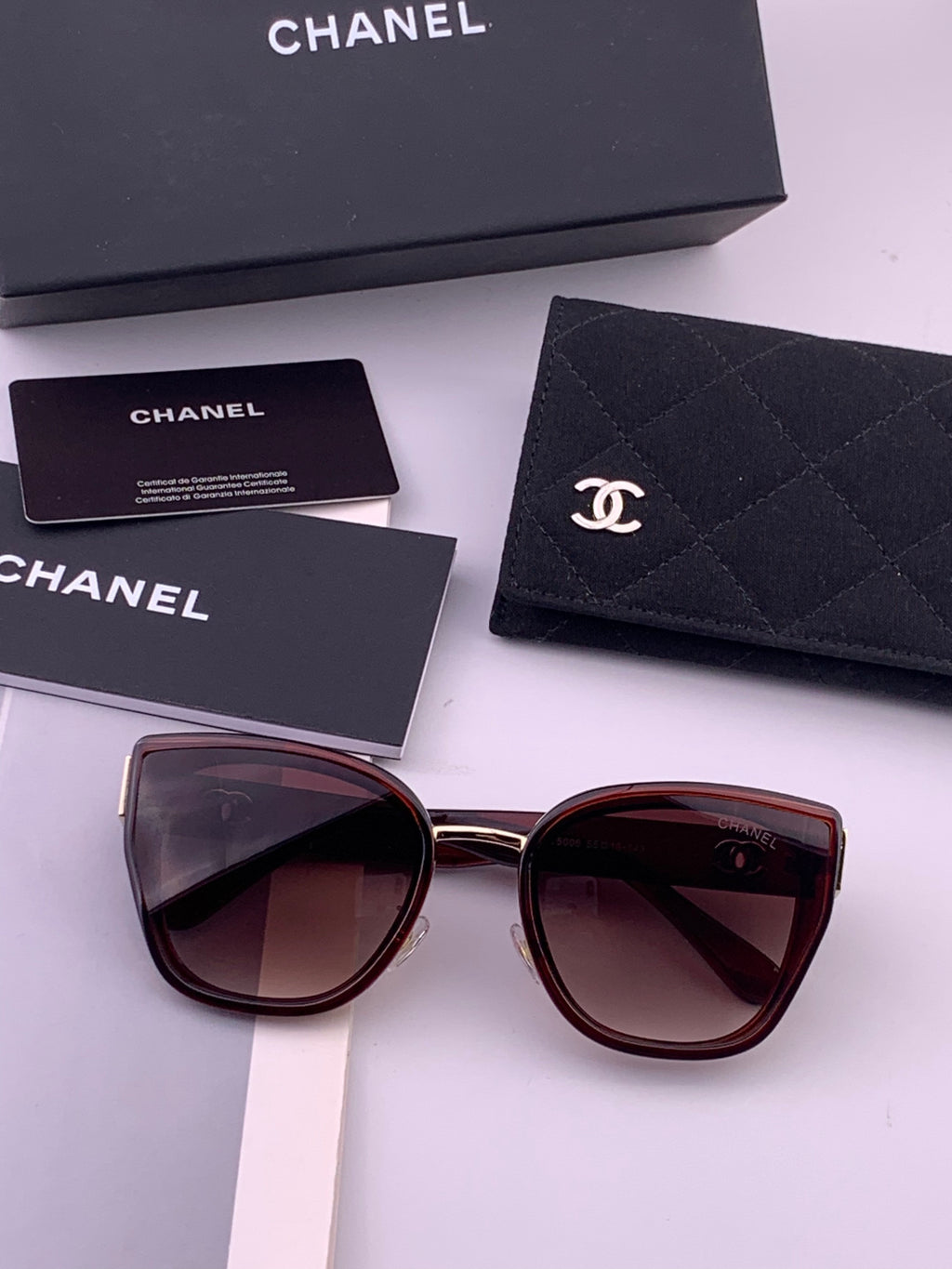 Chanel CH6991 Polarized Round Black Lens Sunglasses for Women - 493595 - detail image 6
