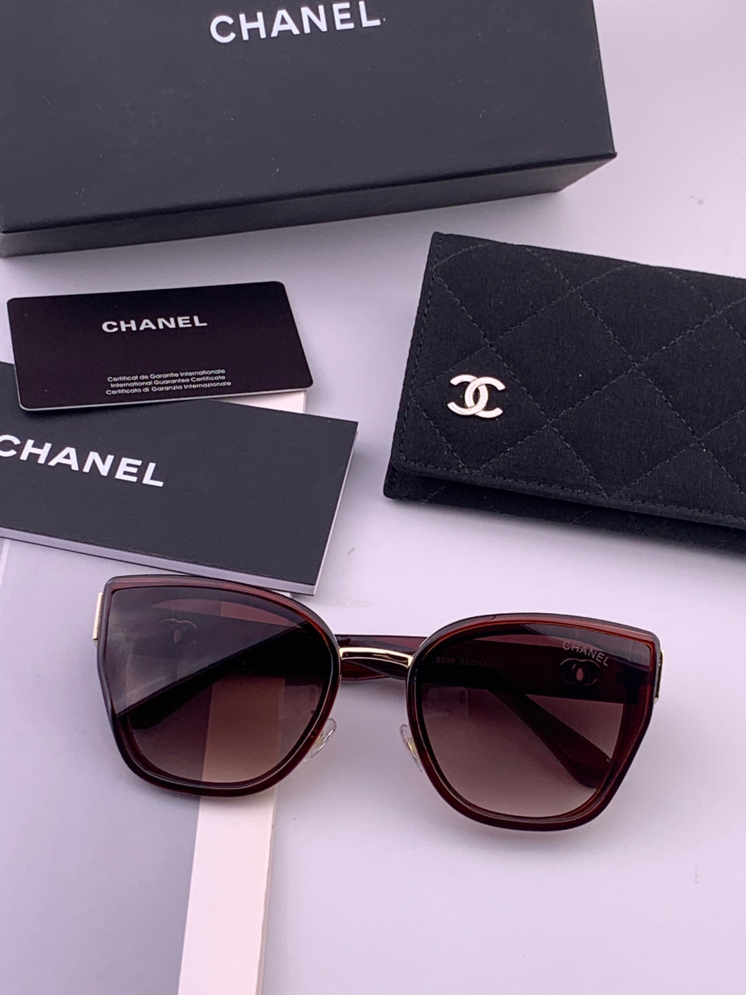 Chanel CH6991 Polarized Round Black Lens Sunglasses for Women - 493595 - detail image 6
