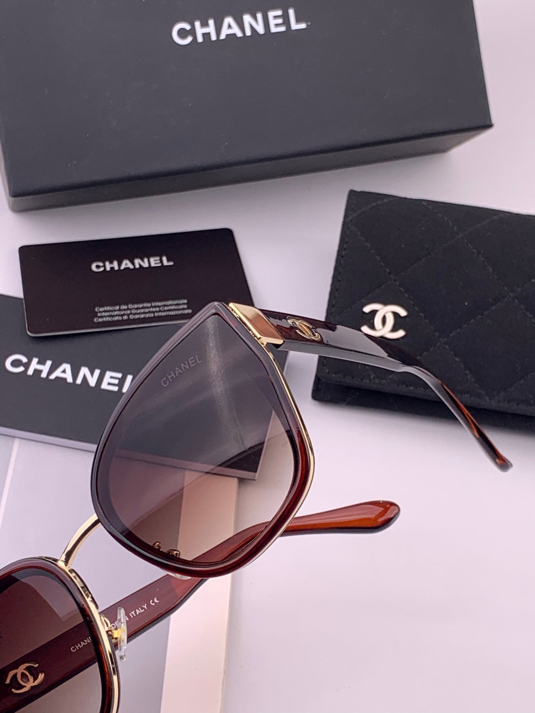Chanel CH6991 Polarized Round Black Lens Sunglasses for Women - 493595 - detail image 3