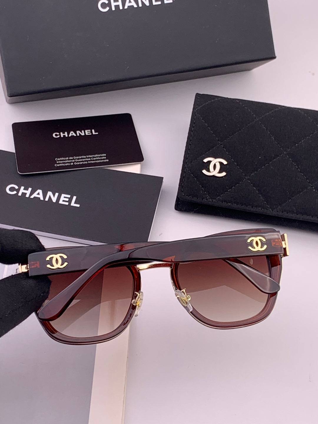 Chanel CH6991 Polarized Round Black Lens Sunglasses for Women - 493595 - detail image 4
