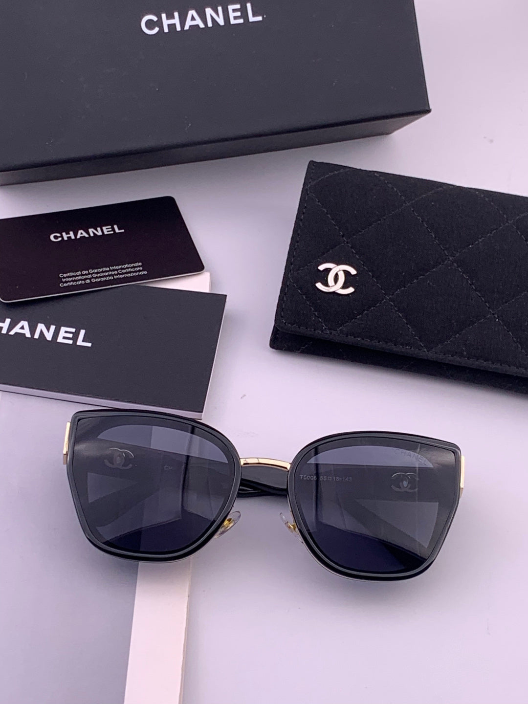 Chanel CH6991 Polarized Round Black Lens Sunglasses for Women - 493596 - detail image 5