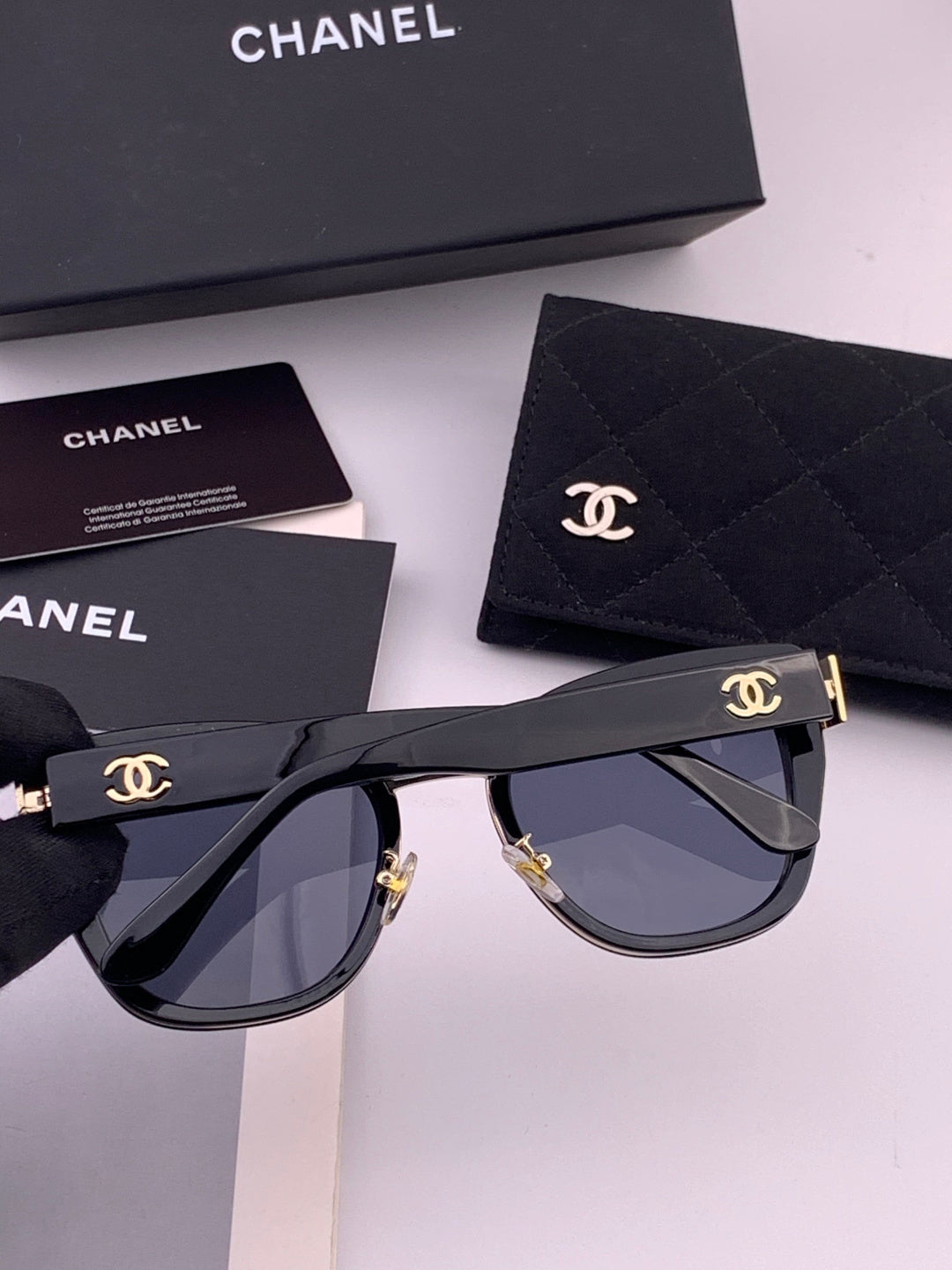 Chanel CH6991 Polarized Round Black Lens Sunglasses for Women - 493596 - detail image 4