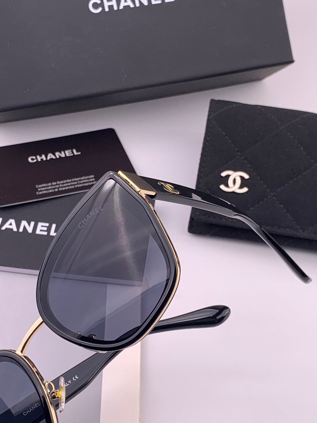 Chanel CH6991 Polarized Round Black Lens Sunglasses for Women - 493596 - detail image 3
