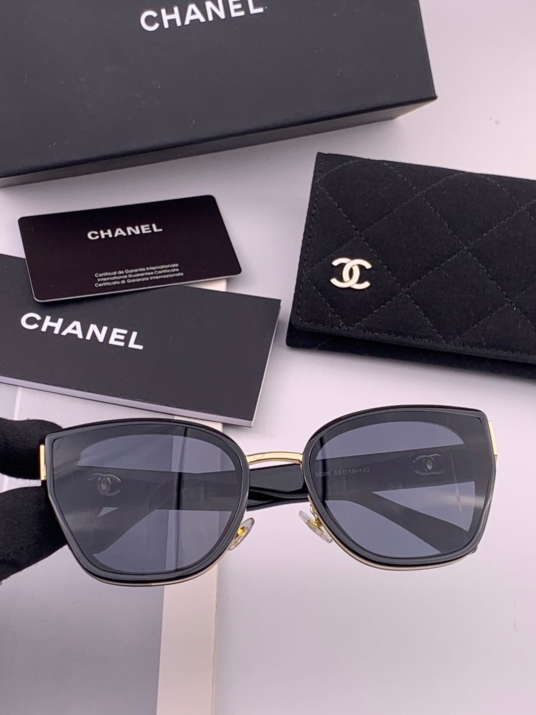 Chanel CH6991 Polarized Round Black Lens Sunglasses for Women - 493596