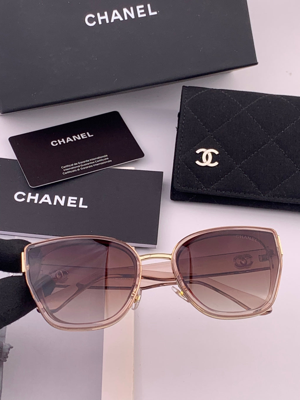 Chanel CH6991 Polarized Round Black Lens Sunglasses for Women - detail image 4