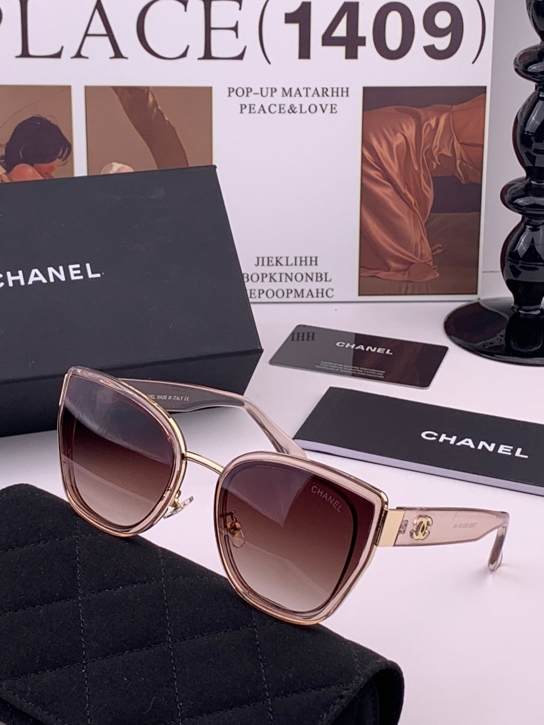 Chanel CH6991 Polarized Round Black Lens Sunglasses for Women