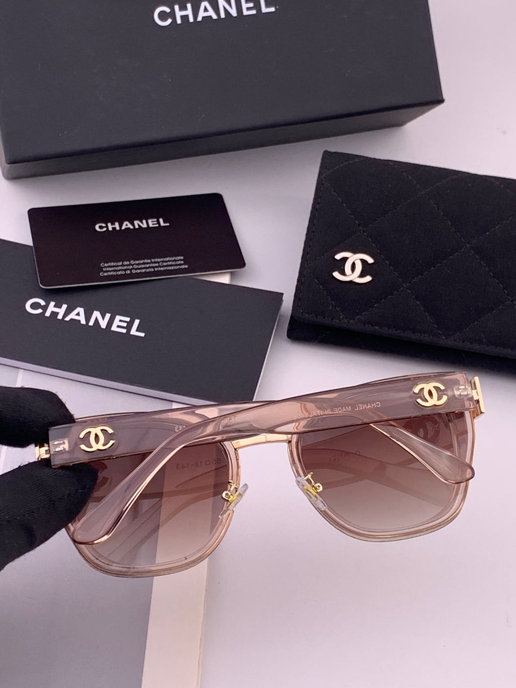 Chanel CH6991 Polarized Round Black Lens Sunglasses for Women - detail image 2
