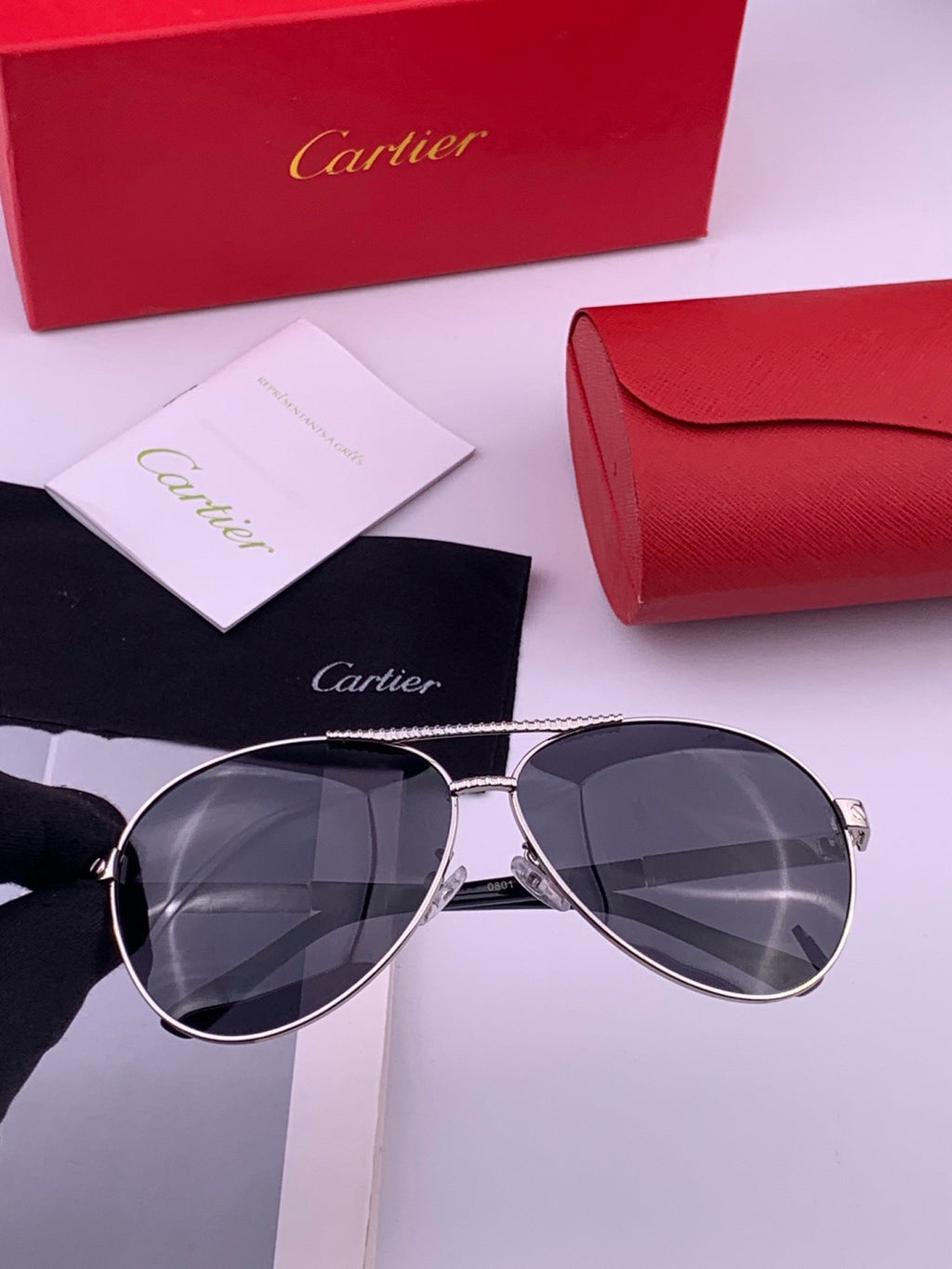 Cartier CK1080 Polarized Fashion Gold Lens Sunglasses for Men & Women - 487342