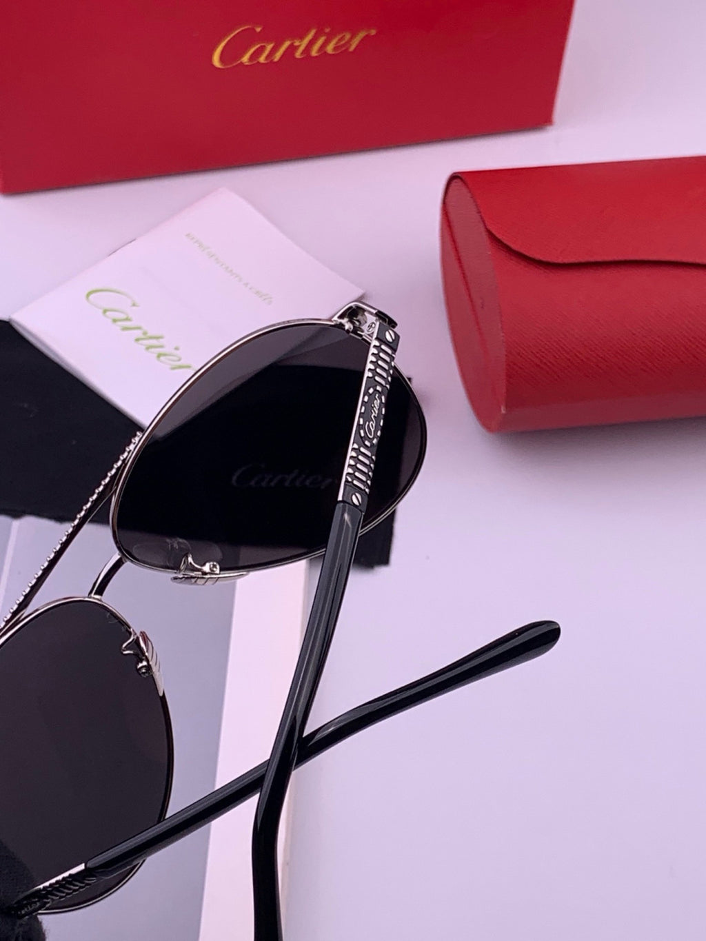 Cartier CK1080 Polarized Fashion Gold Lens Sunglasses for Men & Women - detail image 6